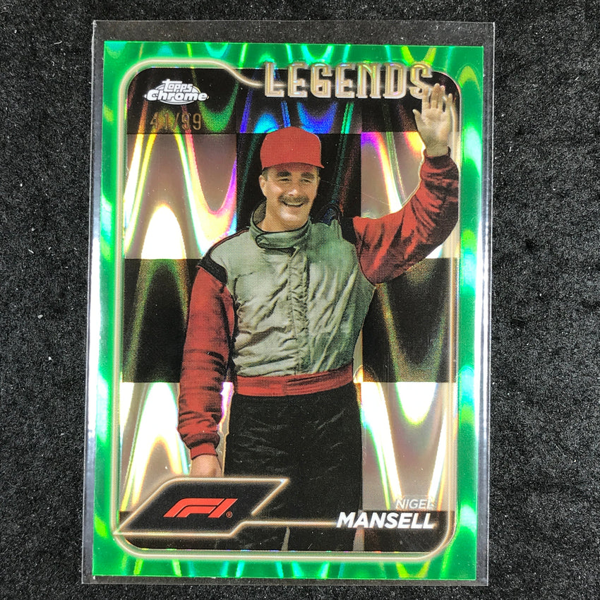 2024 Topps Chrome Formula 1 NIGEL MANSELL Green RayWave 41/99 #194