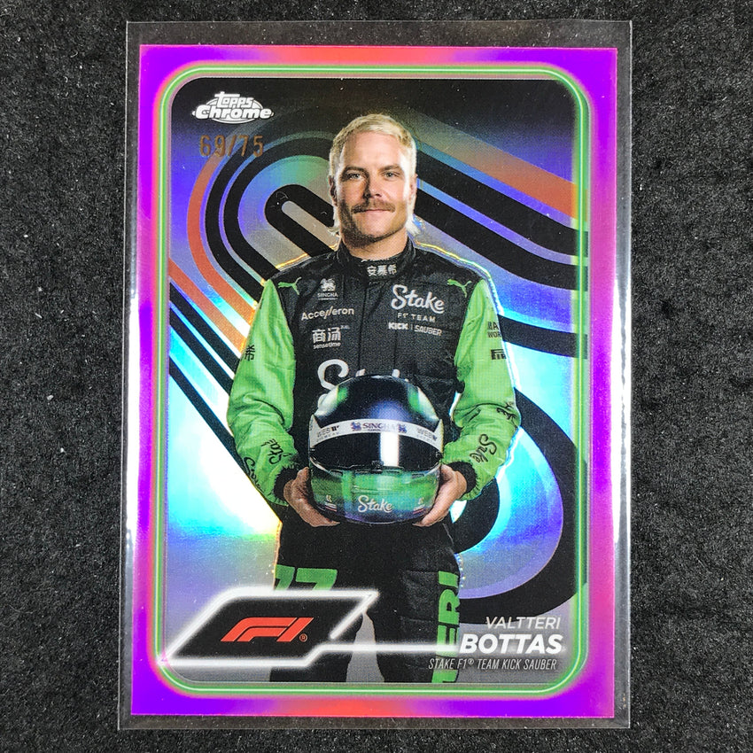 2024 Topps Chrome Formula 1 VALTTERI BOTTAS Pink 69/75 #13