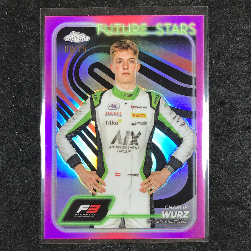 2024 Topps Chrome Formula 1 CHARLIE WURZ Pink 8/75 #58
