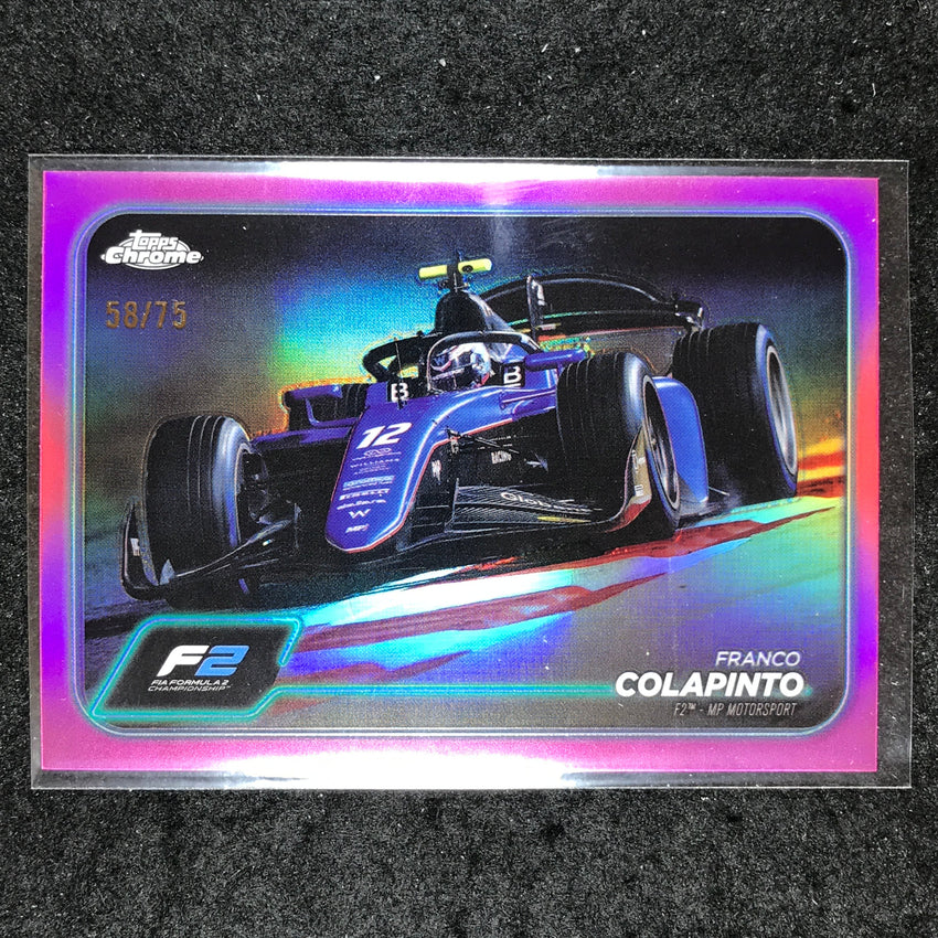 2024 Topps Chrome Formula 1 FRANCO COLAPINTO Pink 58/75 #96