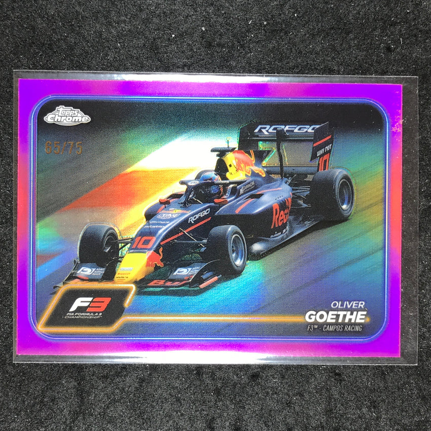 2024 Topps Chrome Formula 1 OLIVER GOETHE Pink 65/75 #124