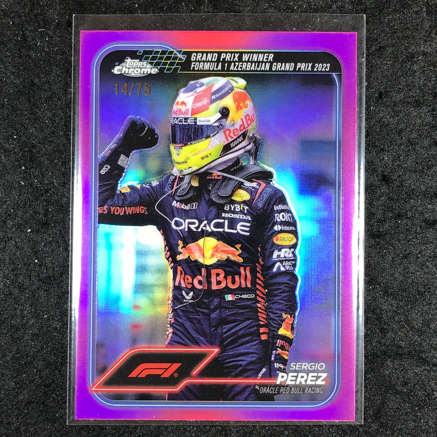 2024 Topps Chrome Formula 1 SERGIO PEREZ Pink 14/75 #146