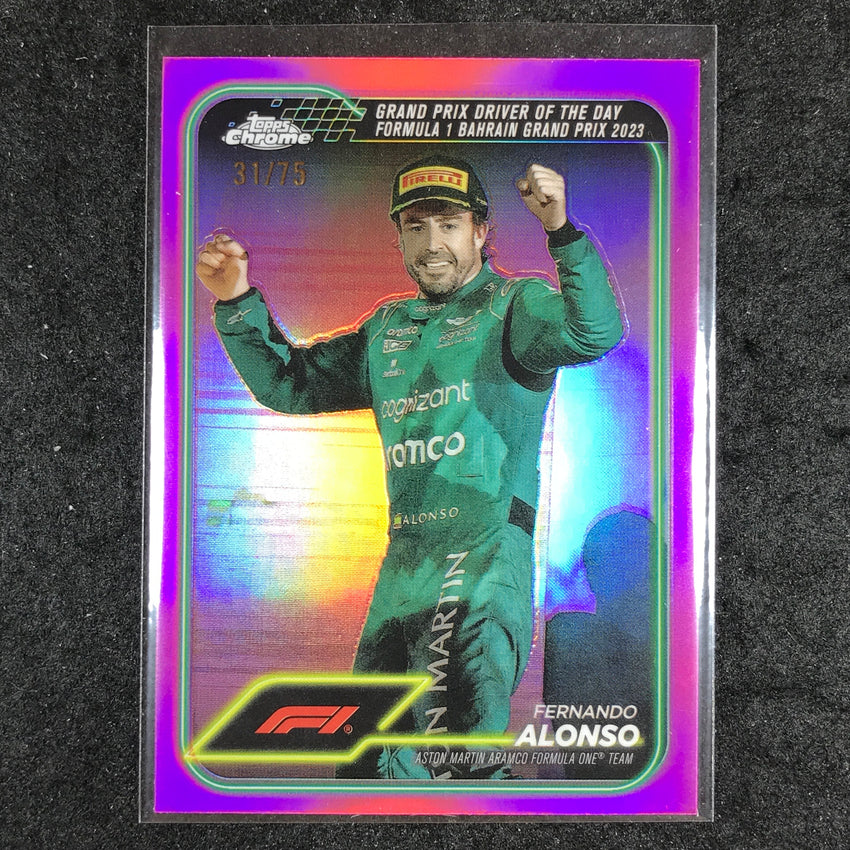 2024 Topps Chrome Formula 1 FERNANDO ALONSO Pink 31/75 #159