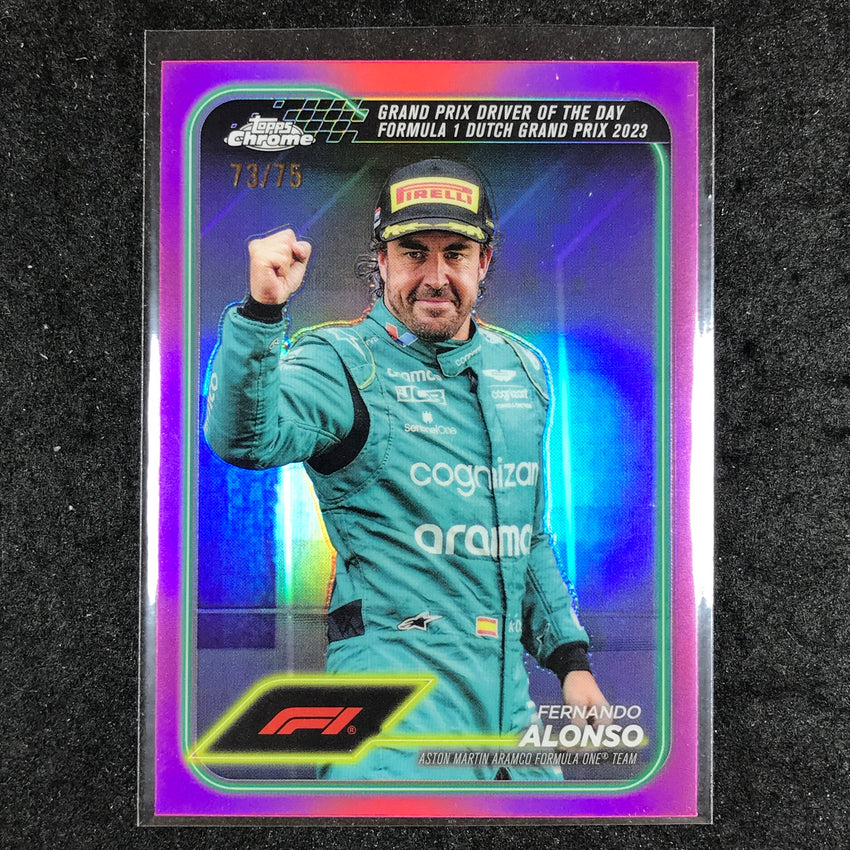 2024 Topps Chrome Formula 1 FERNANDO ALONSO Pink 73/75 #171
