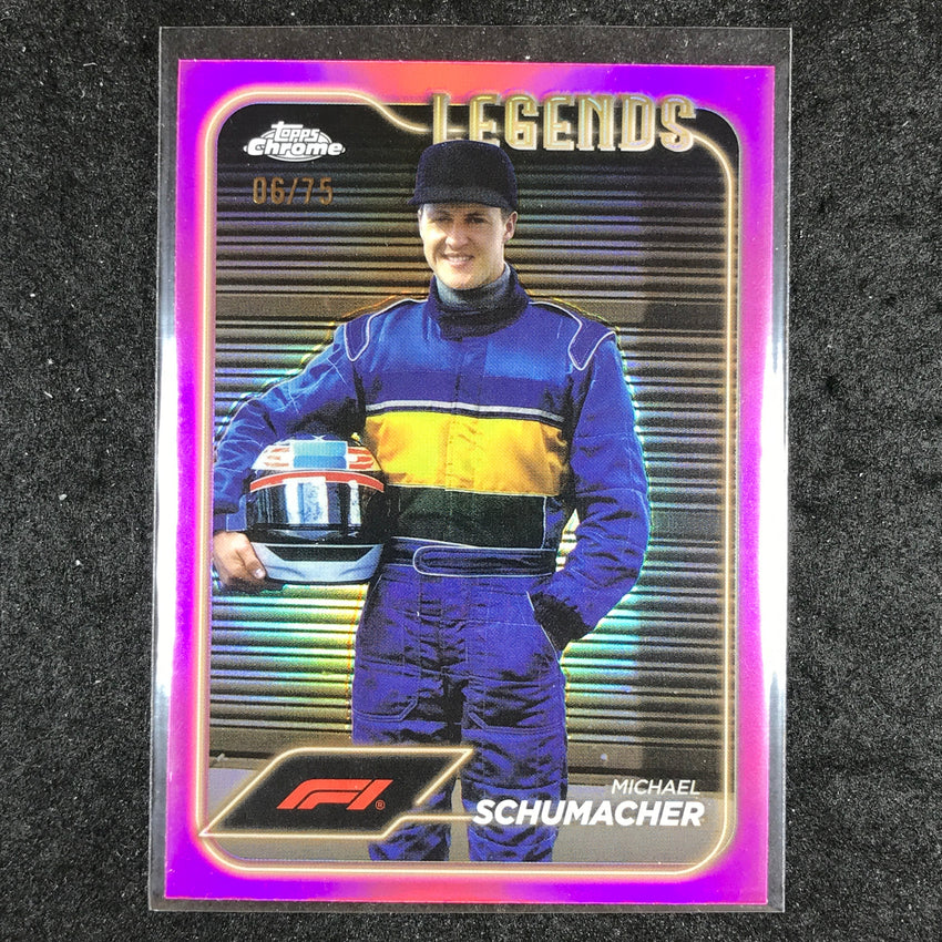 2024 Topps Chrome Formula 1 MICHAEL SCHUMACHER Pink 6/75 #187
