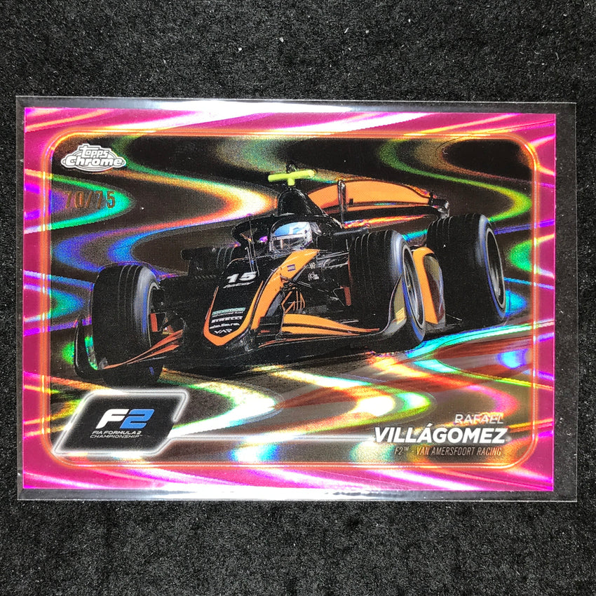 2024 Topps Chrome Formula 1 RAFAEL VILLAGOMEZ Pink RayWave 70/75 #112