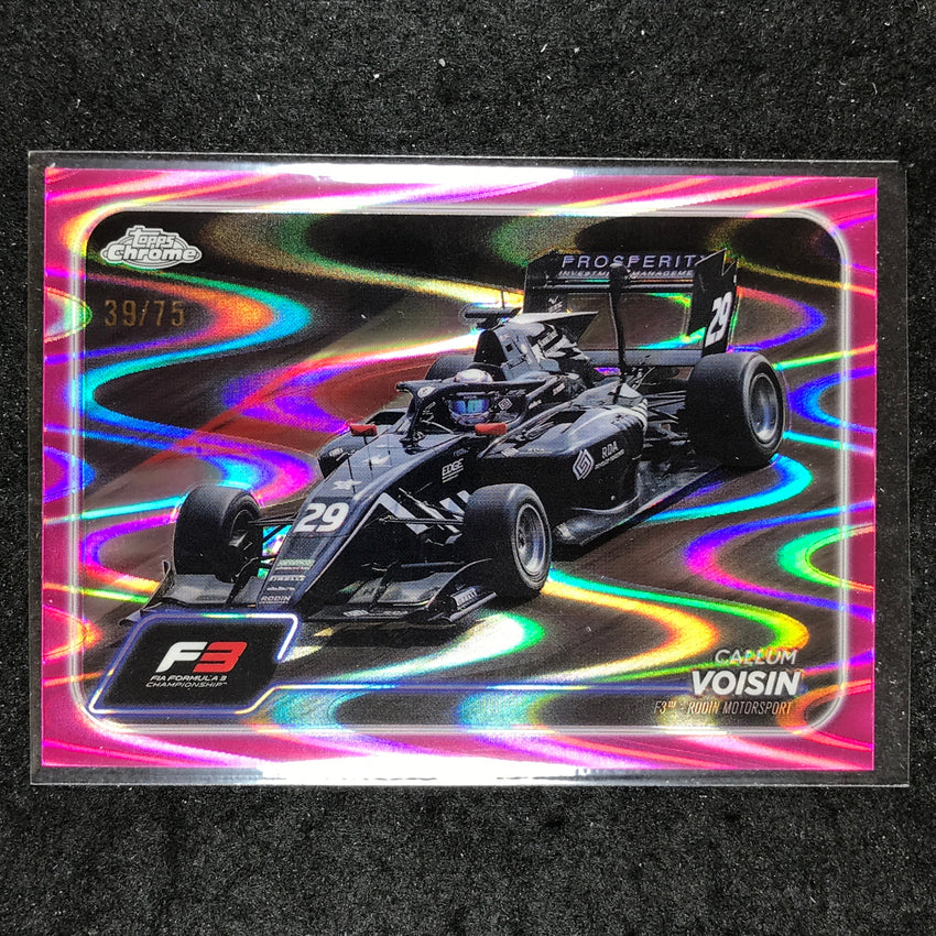 2024 Topps Chrome Formula 1 CALLUM VOISIN Pink RayWave 39/75 #142