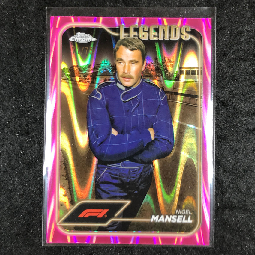 2024 Topps Chrome Formula 1 NIGEL MANSELL Pink RayWave 71/75 #199