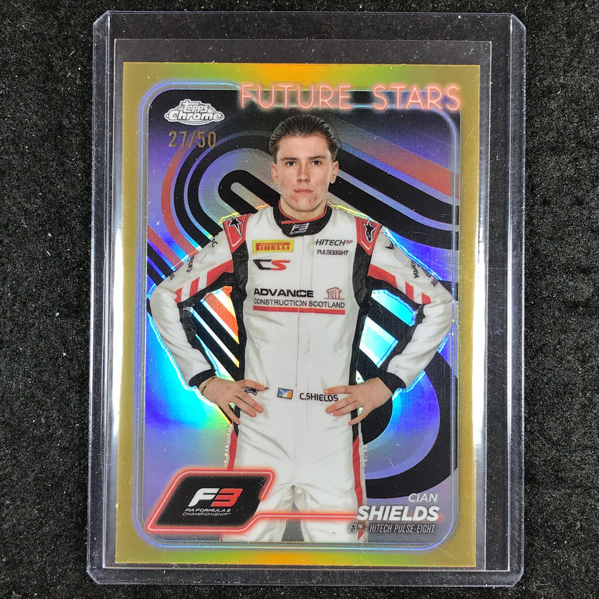 2024 Topps Chrome Formula 1 CIAN SHIELDS Base Gold 27/50 #57