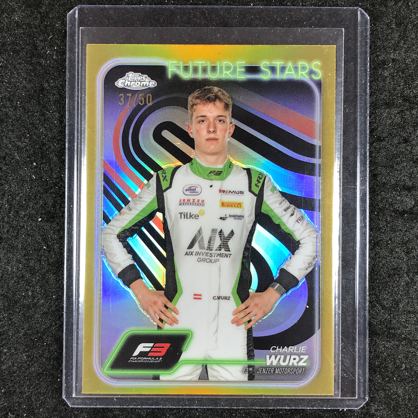 2024 Topps Chrome Formula 1 CHARLIE WURZ Base Gold 37/50 #58