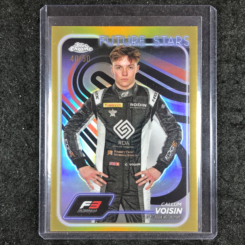 2024 Topps Chrome Formula 1 CALLUM VOISIN Base Gold 40/50 #70