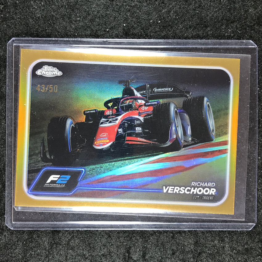 2024 Topps Chrome Formula 1 RICHARD VERSCHOOR Base Gold 43/50 #109