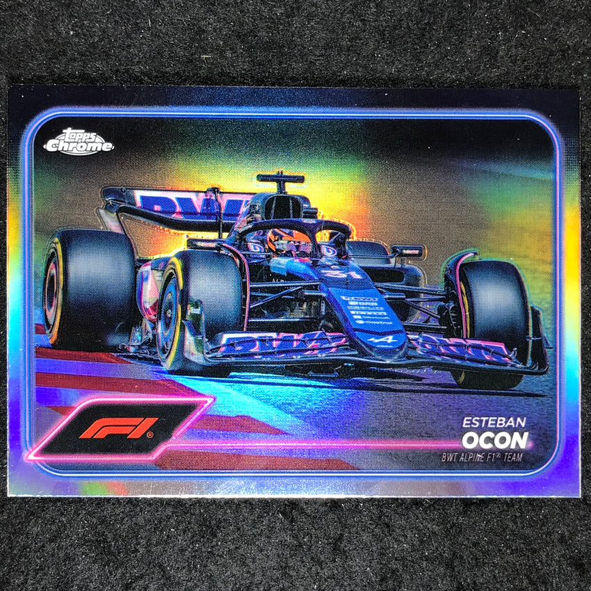 2024 Topps Chrome Formula 1 ESTEBAN OCON Base Refractor #81