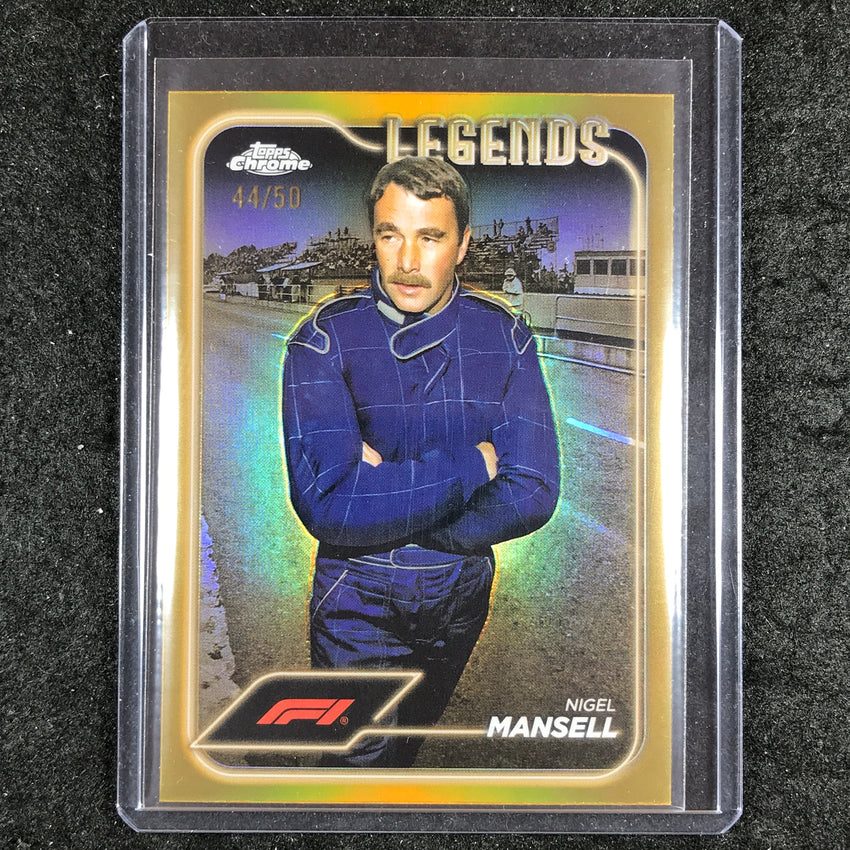 2024 Topps Chrome Formula 1 NIGEL MANSELL Base Gold 44/50 #199