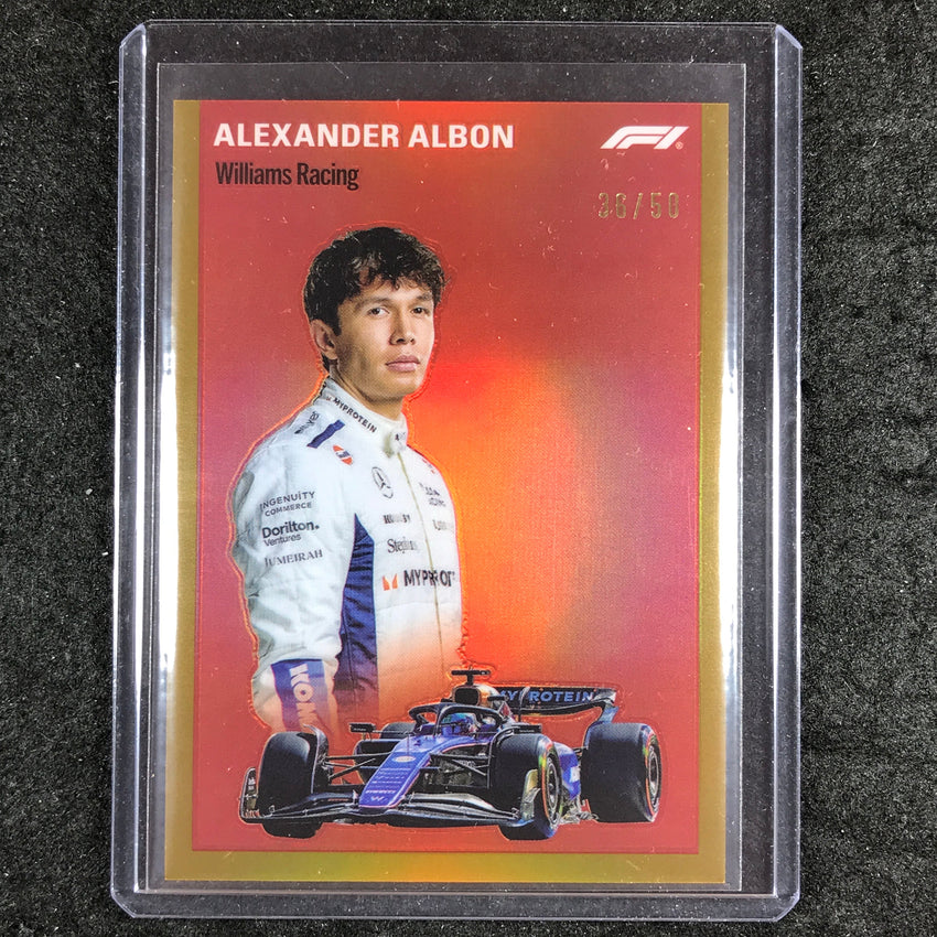 2024 Topps Chrome Formula 1 ALEXANDER ALBON 1954 Topps Gold 36/50 #19