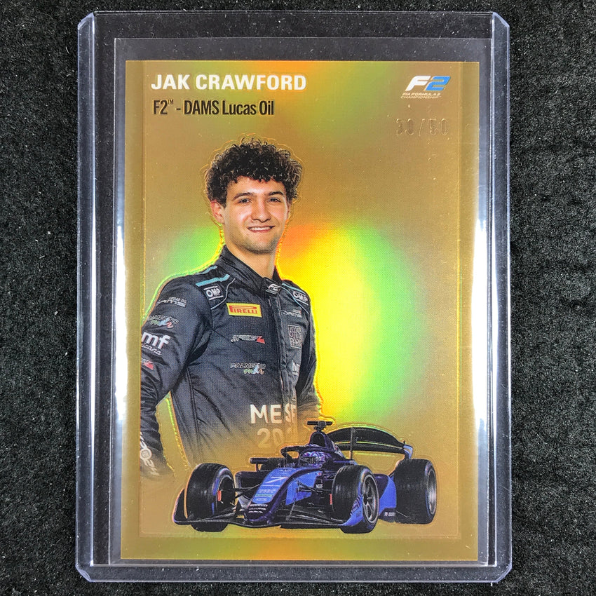 2024 Topps Chrome Formula 1 JAK CRAWFORD 1954 Topps Gold 30/50 #27