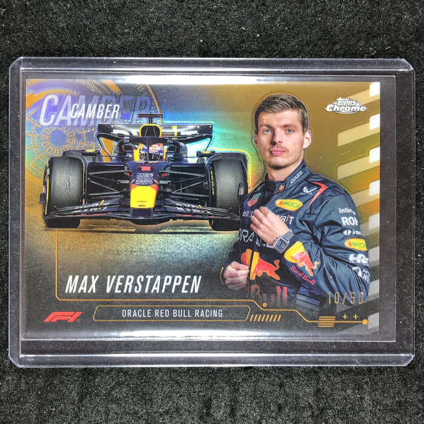 2024 Topps Chrome Formula 1 MAX VERSTAPPEN Camber Gold 10/50 #1