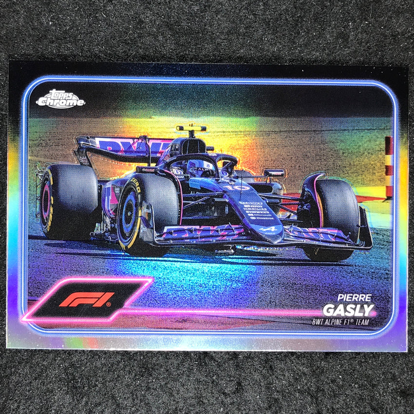 2024 Topps Chrome Formula 1 PIERRE GASLY Base Refractor #82