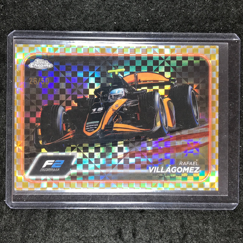 2024 Topps Chrome Formula 1 RAFAEL VILLAGOMEZ Gold Checker Flag 26/50 #112