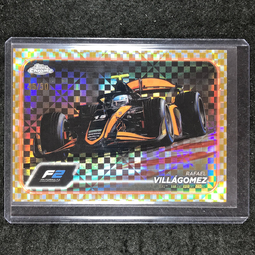 2024 Topps Chrome Formula 1 RAFAEL VILLAGOMEZ Gold Checker Flag 45/50 #112