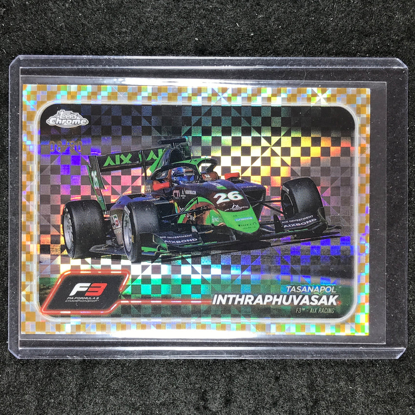 2024 Topps Chrome Formula 1 TASANAPOL INTHRAPHUVASAK Gold Checker Flag 8/50 #139