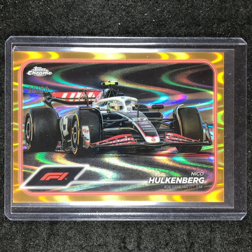2024 Topps Chrome Formula 1 NICO HULKENBERG Gold RayWave 38/50 #87