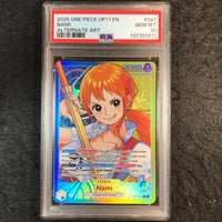 PSA 10 Nami - OP11-041 - Alternate Art Leader Fists Of Divine Speed 411