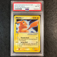 PSA 8 Pikachu - 104/110 - 2006 Holo EX Holon Phantoms Gold Star Promo 578
