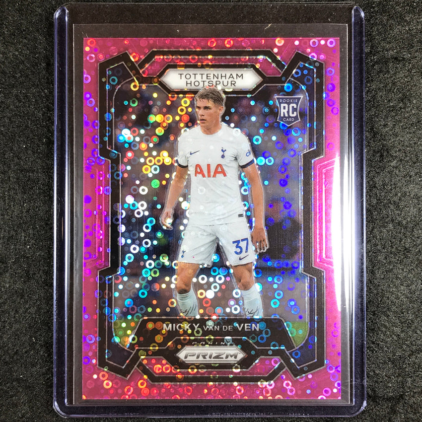 2023-24 Prizm Epl Micky Van De Ven Rookie Breakaway Pink 42/149 No 126