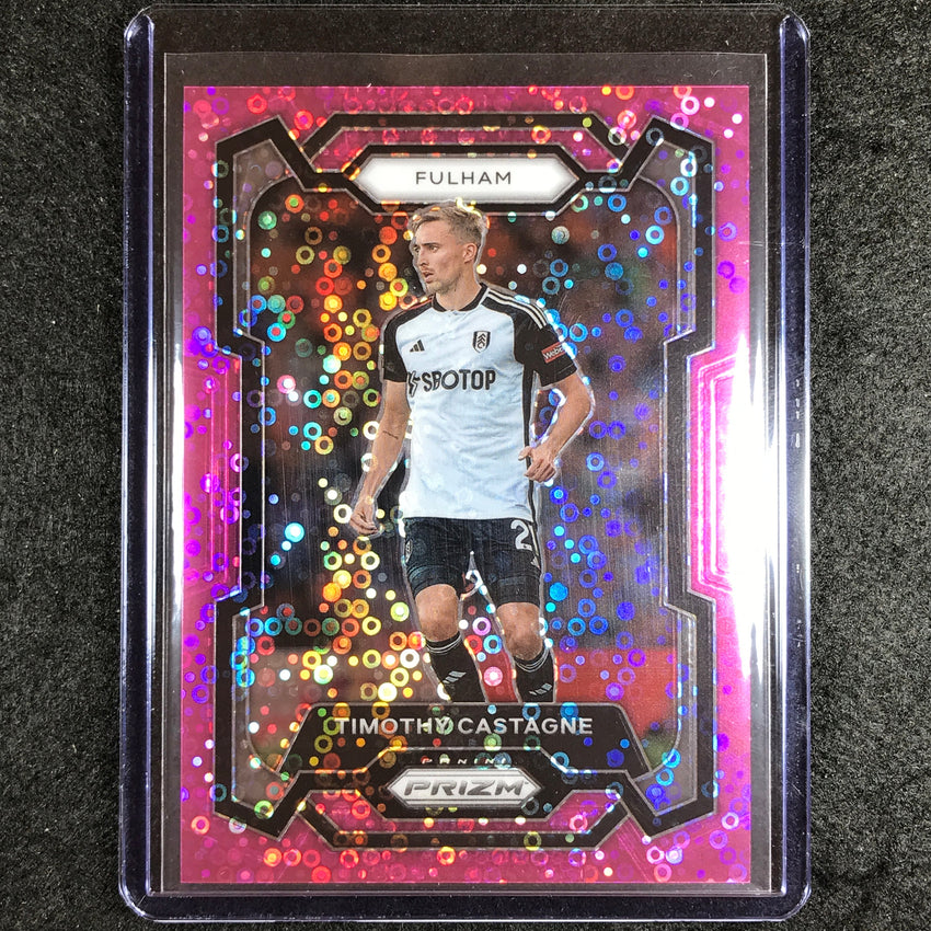 2023-24 Prizm Epl Timothy Castagne Breakaway Pink 96/149 #156