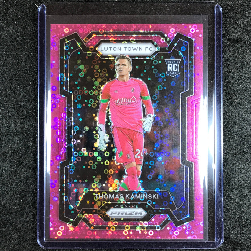 2023-24 Prizm Epl Thomas Kaminski Rookie Breakaway Pink 137/149 #299