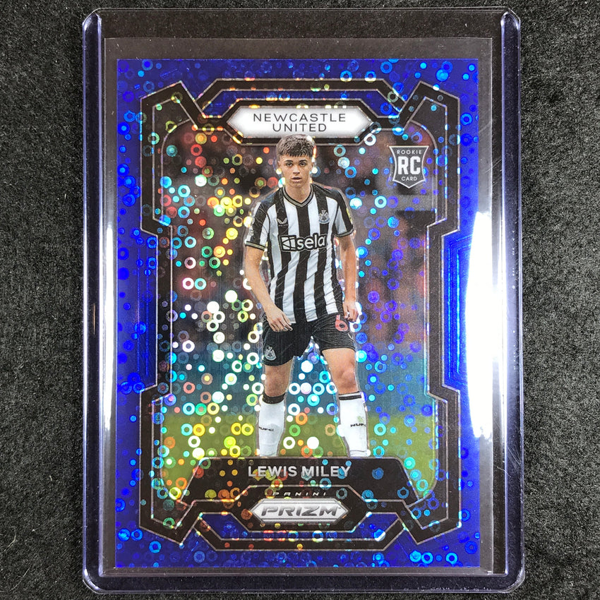 2023-24 Prizm Epl Lewis Miley Rookie Breakaway Blue 12/99 No 72