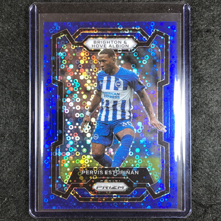 2023-24 Prizm Epl Pervis Estupinan Breakaway Blue 71/99 #96