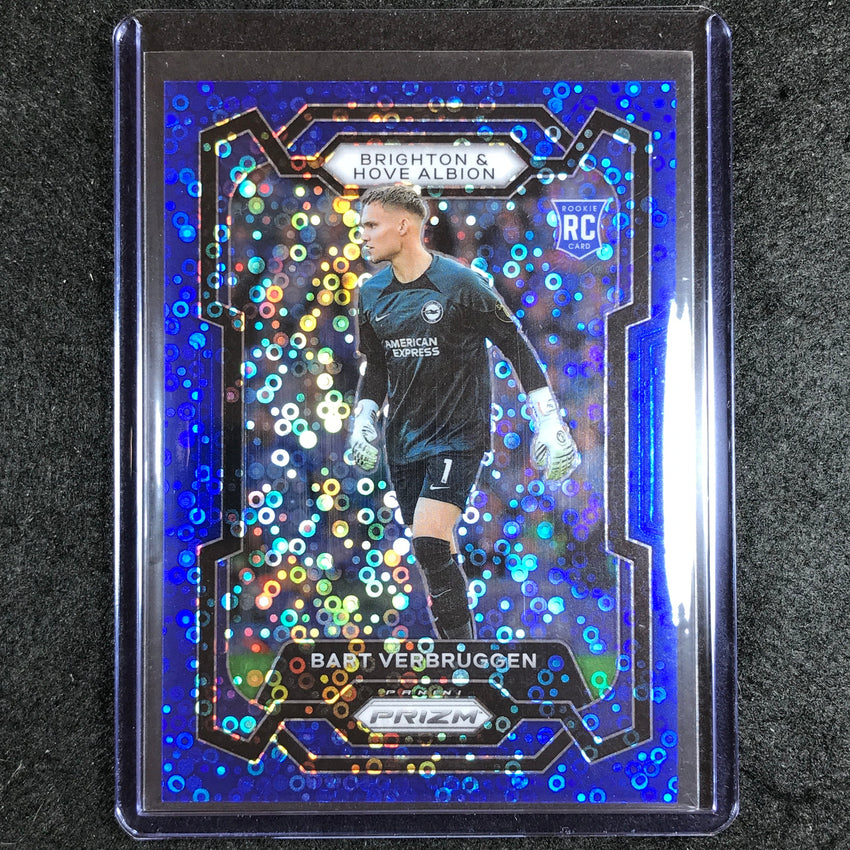 2023-24 Prizm Epl Bart Verbruggen Rookie Breakaway Blue 25/99 #102