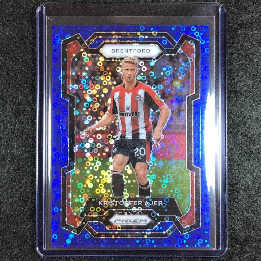 2023-24 Prizm Epl Kristoffer Ajer Breakaway Blue 44/99 #152