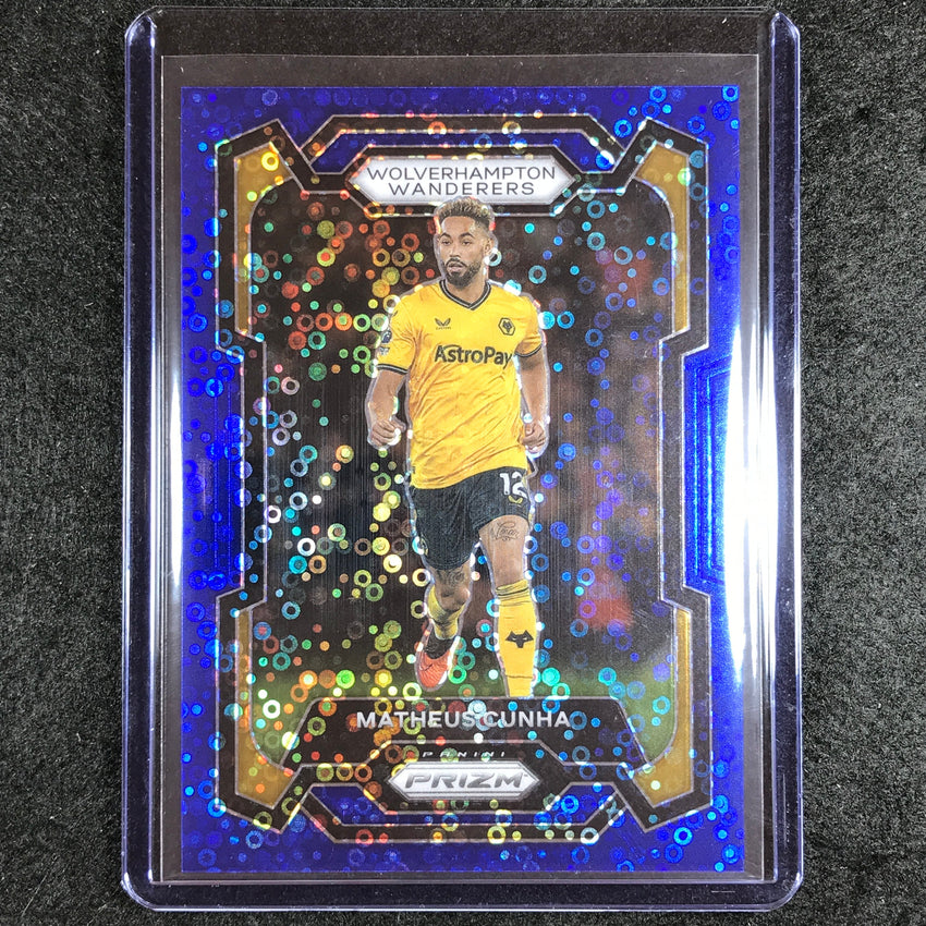 2023-24 Prizm Epl Matheus Cunha Breakaway Blue 76/99 #210