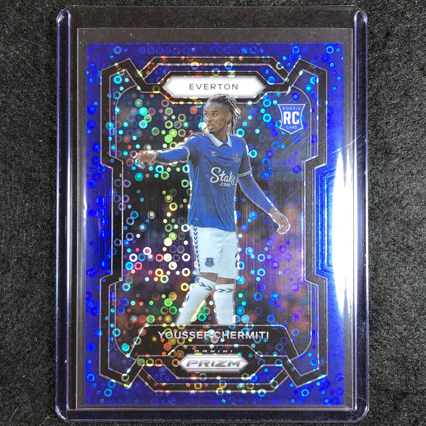 2023-24 Prizm Epl Youssef Chermiti Rookie Breakaway Blue 24/99 #259