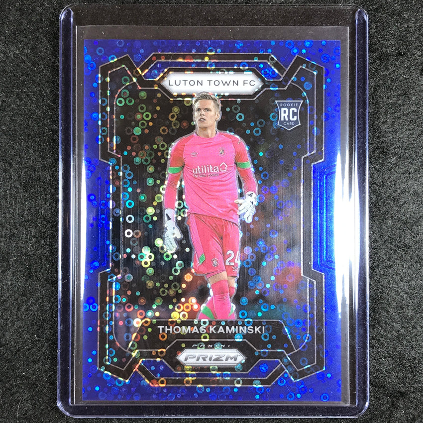 2023-24 Prizm Epl Thomas Kaminski Rookie Breakaway Blue 6/99 #299