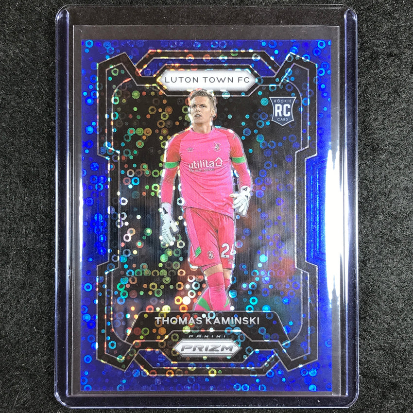 2023-24 Prizm Epl Thomas Kaminski Rookie Breakaway Blue 49/99 #299