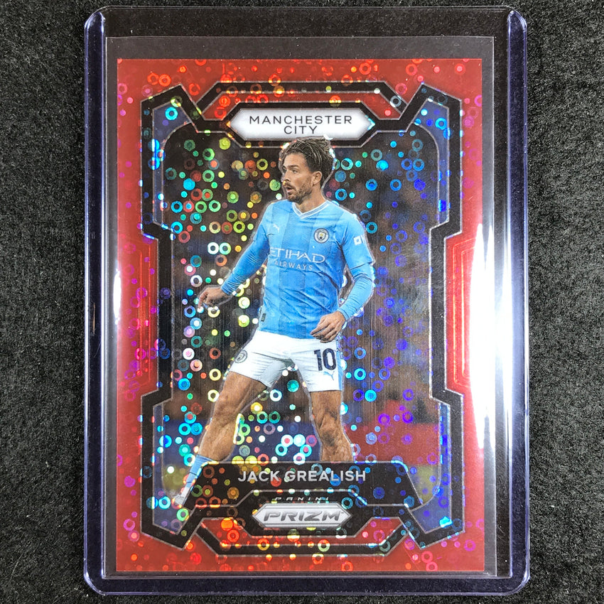 2023-24 Prizm Epl Jack Grealish Breakaway Red 4/49 #1