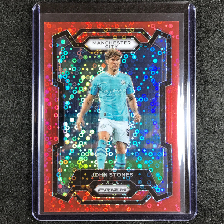 2023-24 Prizm Epl John Stones Breakaway Red 3/49 #8