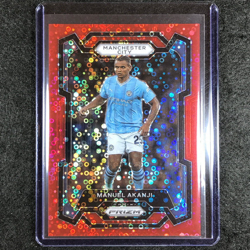 2023-24 Prizm Epl Manuel Akanji Breakaway Red 26/49 #17