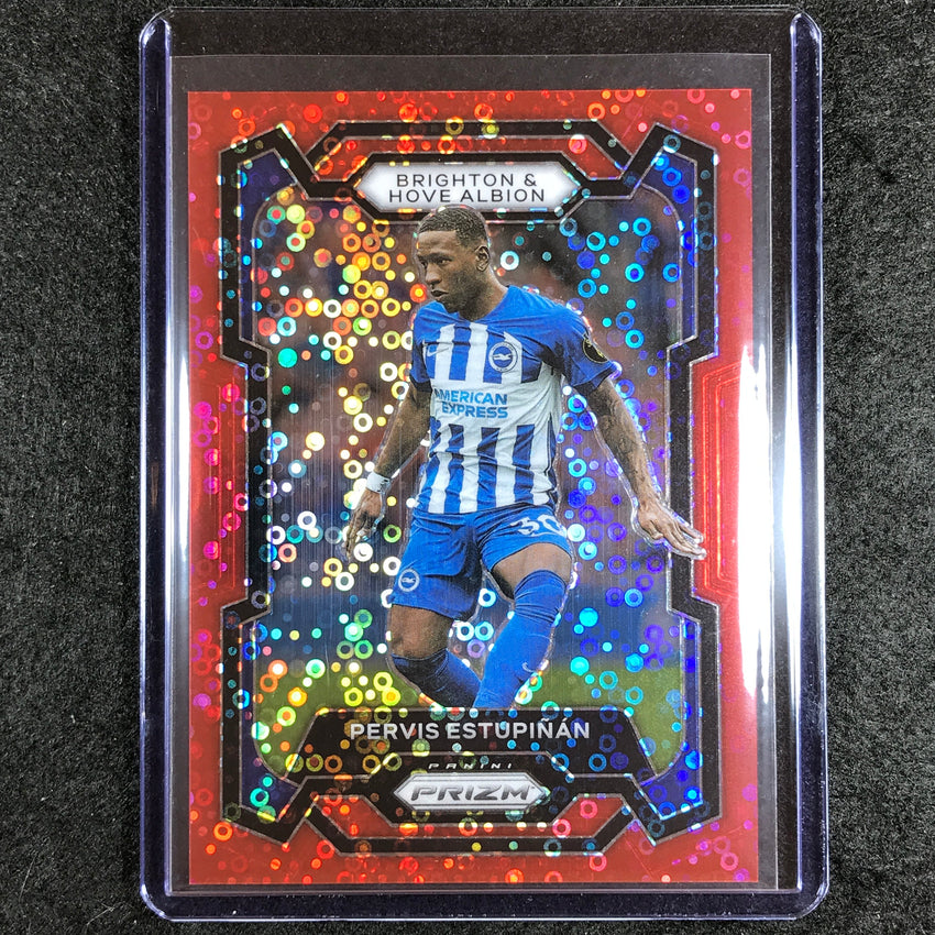 2023-24 Prizm Epl Pervis Estupinan Breakaway Red 8/49 #96