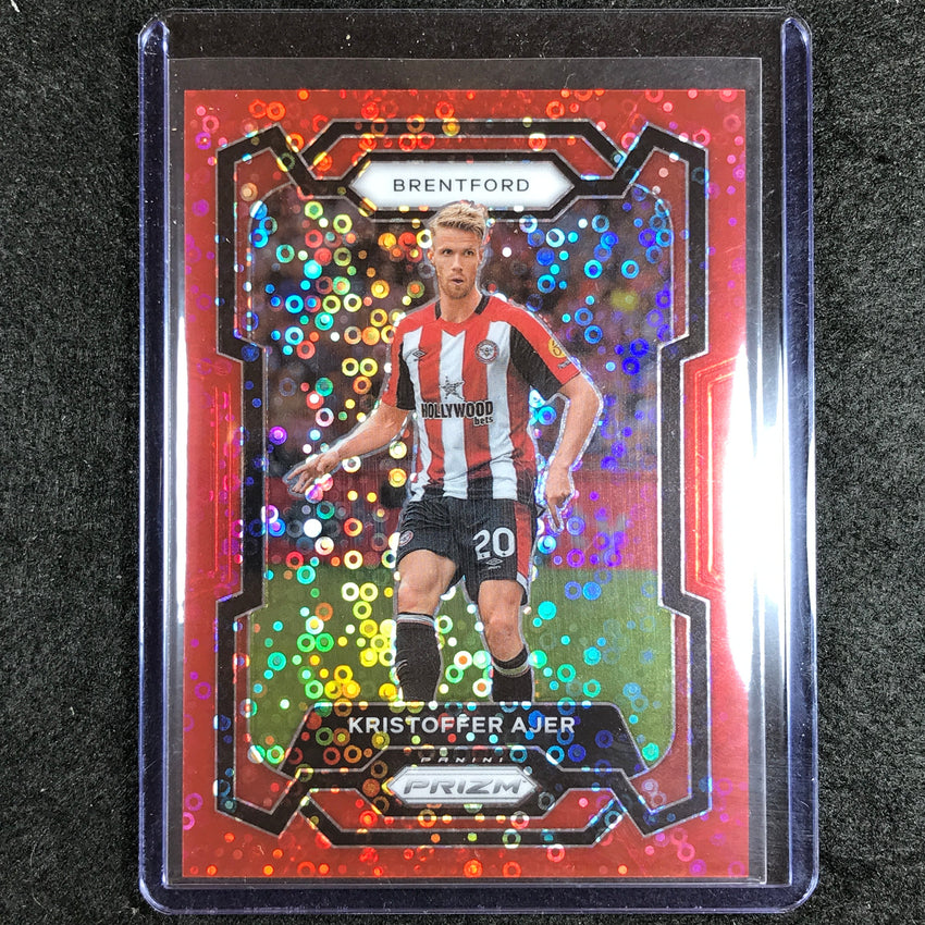 2023-24 Prizm Epl Kristoffer Ajer Breakaway Red 32/49 #152