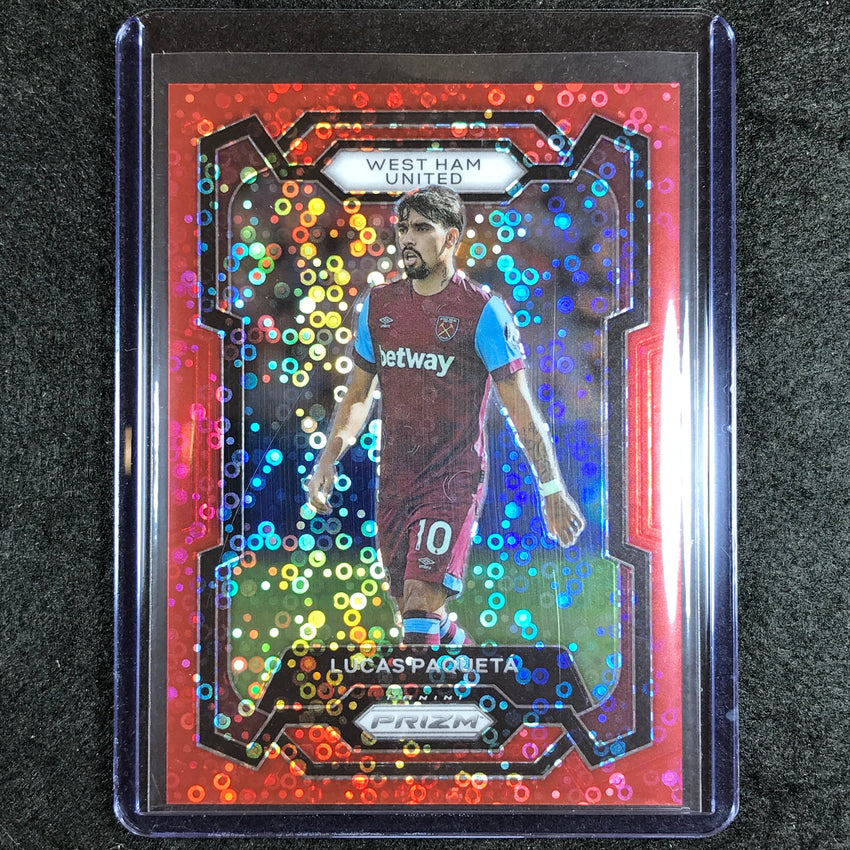 2023-24 Prizm Epl Lucas Paqueta Breakaway Red 38/49 #221