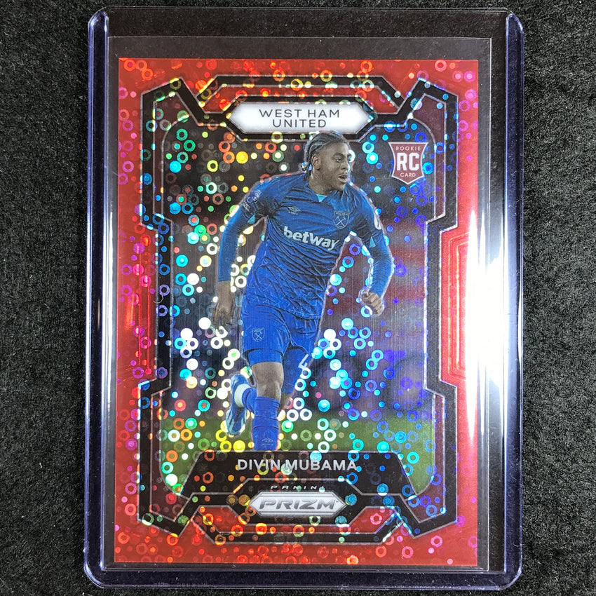 2023-24 Prizm Epl Divin Mubama Rookie Breakaway Red 10/49 #225