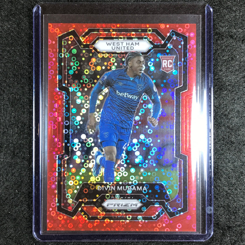 2023-24 Prizm Epl Divin Mubama Rookie Breakaway Red 15/49 #225