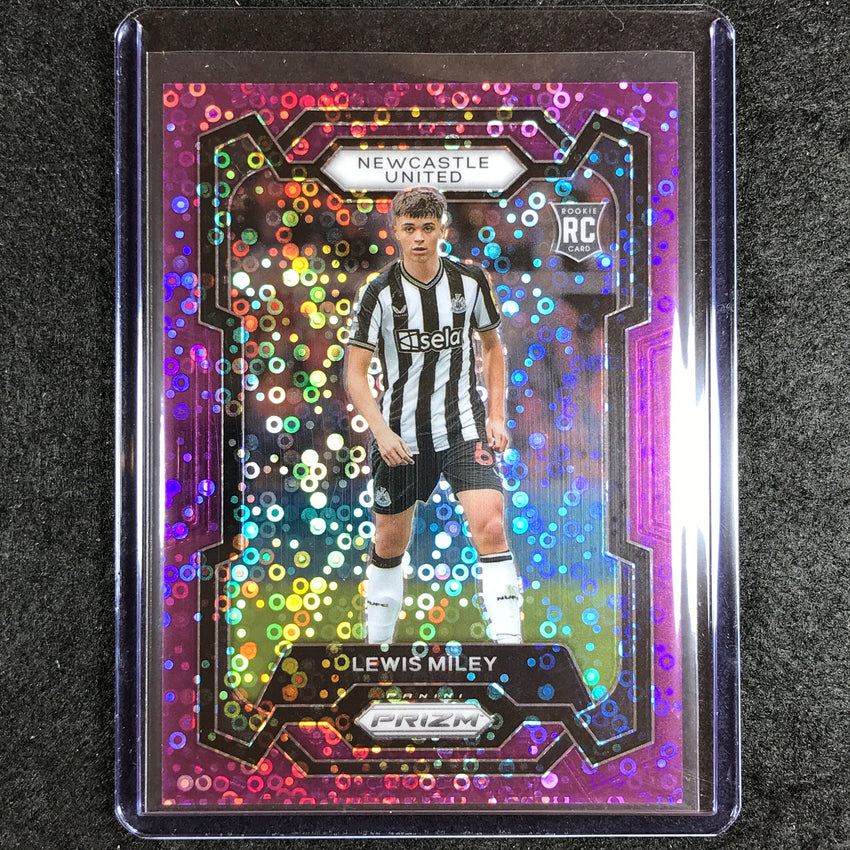 2023-24 Prizm Epl Lewis Miley Rookie Breakaway Purple 19/25 No 72