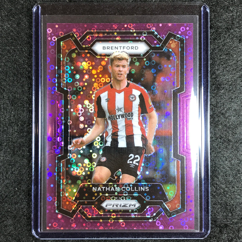 2023-24 Prizm Epl Nathan Collins Breakaway Purple 7/25 #139
