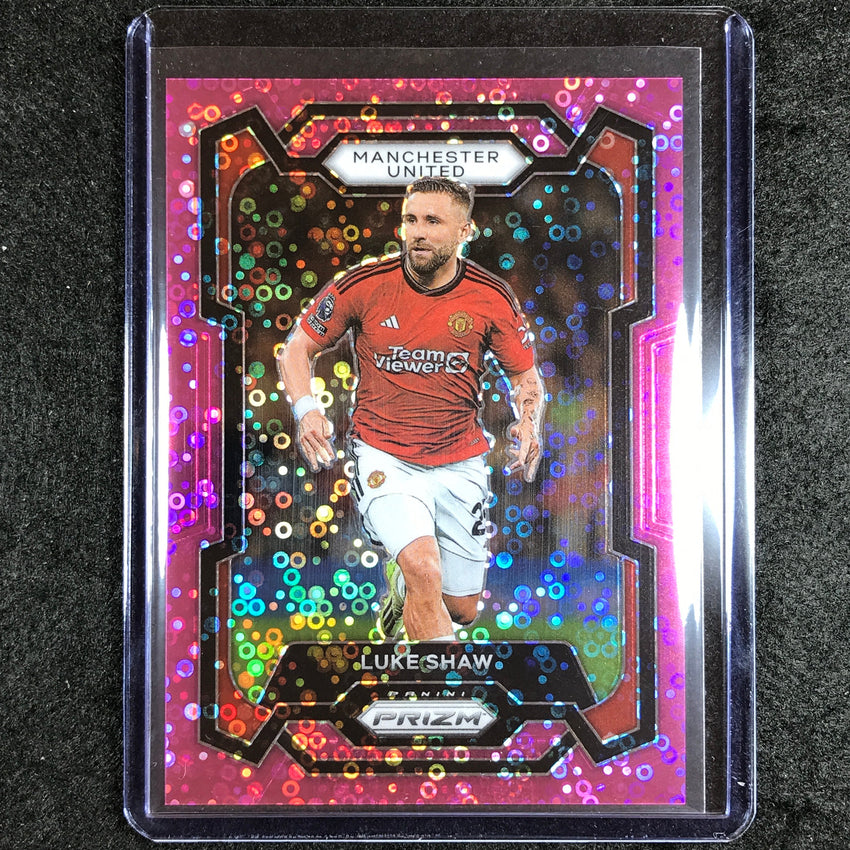 2023-24 Prizm Epl Luke Shaw Breakaway Pink 140/149 #49